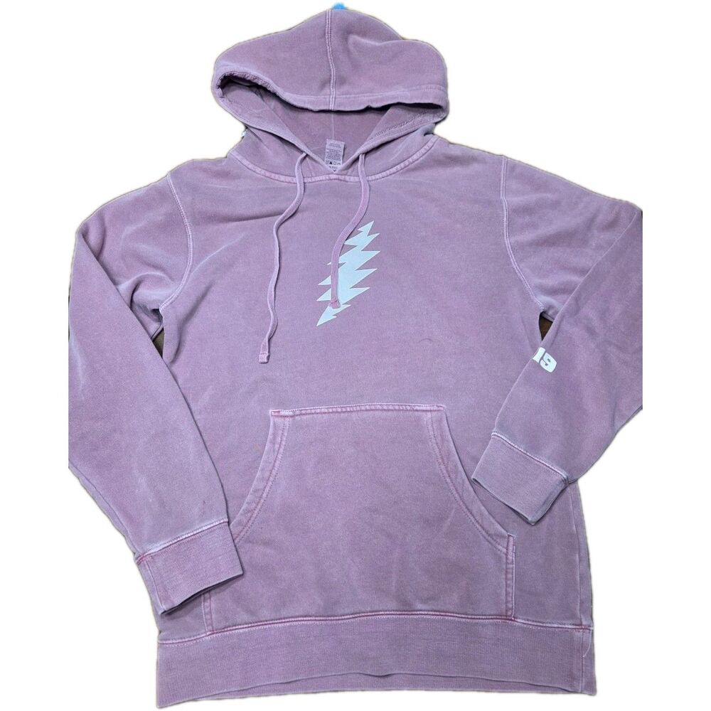 Independent Trading Co Dead & Company Hoodie S Pink Garment Dye Concert Flaws